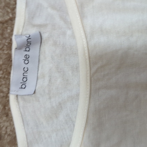 Blanc de Blanc bell sleeve white witchy top - Picture 2 of 3